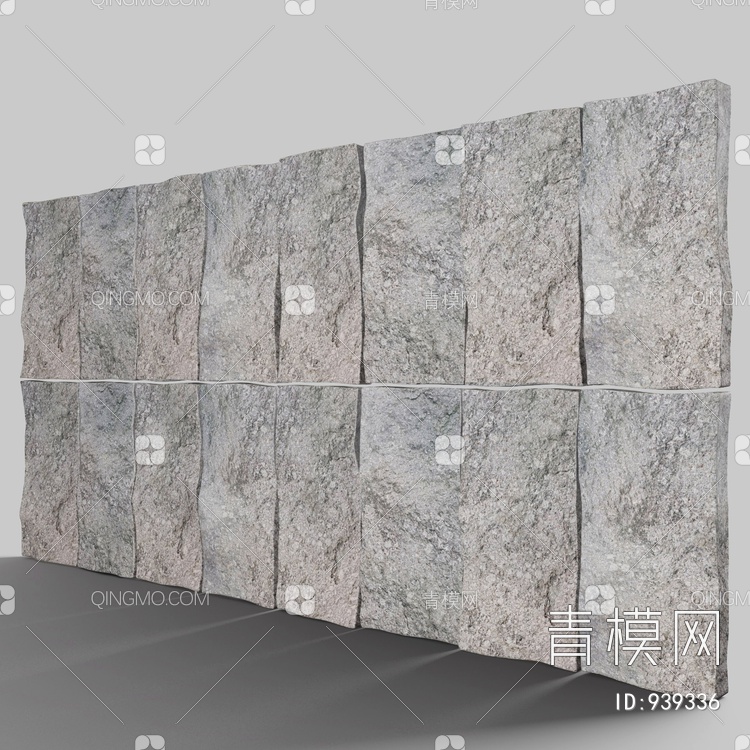 石板墙 装饰墙3D模型下载【ID:939336】