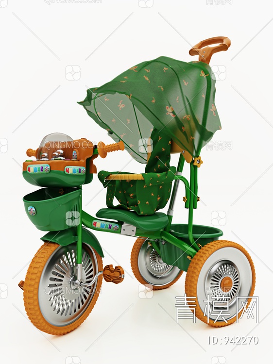 婴儿车3D模型下载【ID:942270】