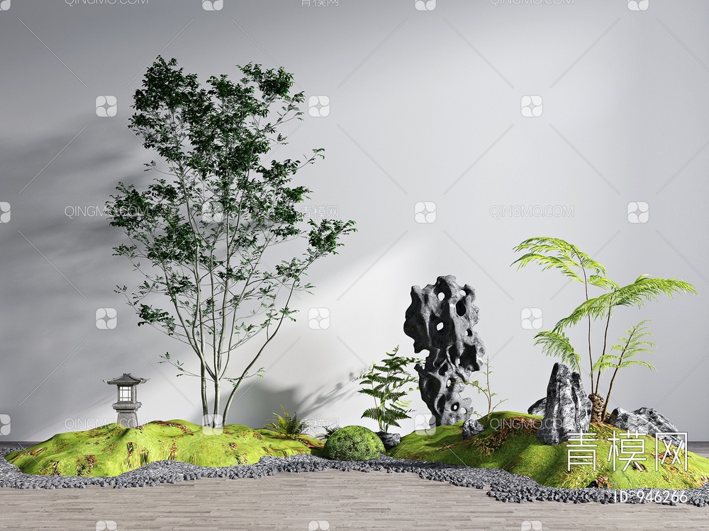 景观植物小品3D模型下载【ID:946266】