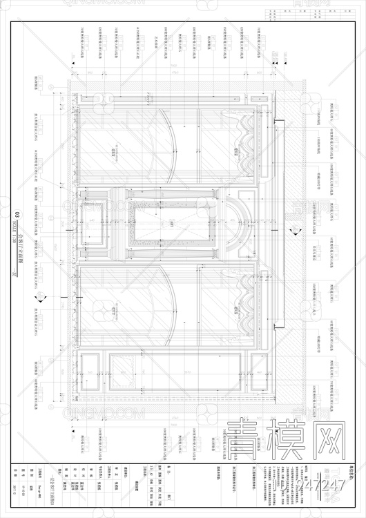 莆田七层别墅CAD装修施工图+效果图【ID:947247】