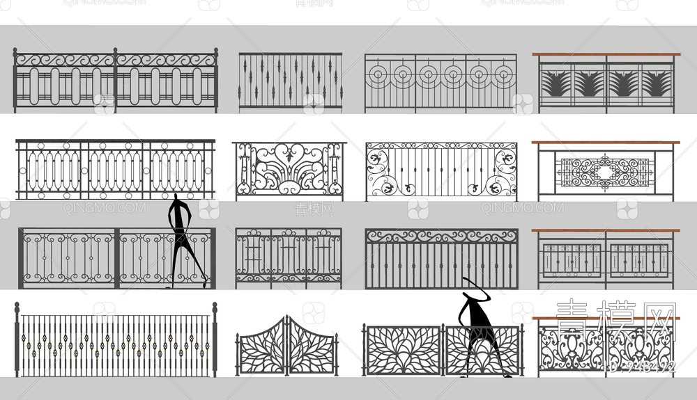 护栏SU模型下载【ID:948492】