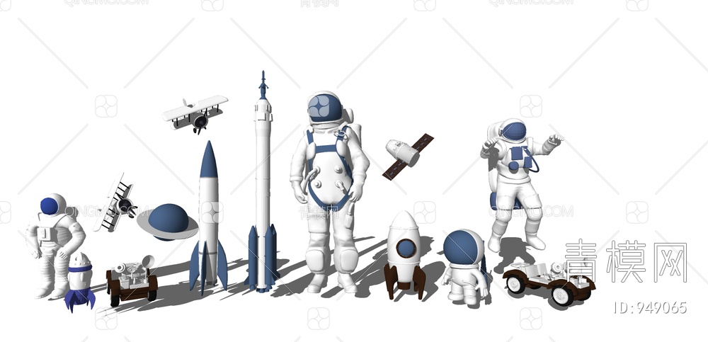 太空宇航员儿童太空主SU模型下载【ID:949065】