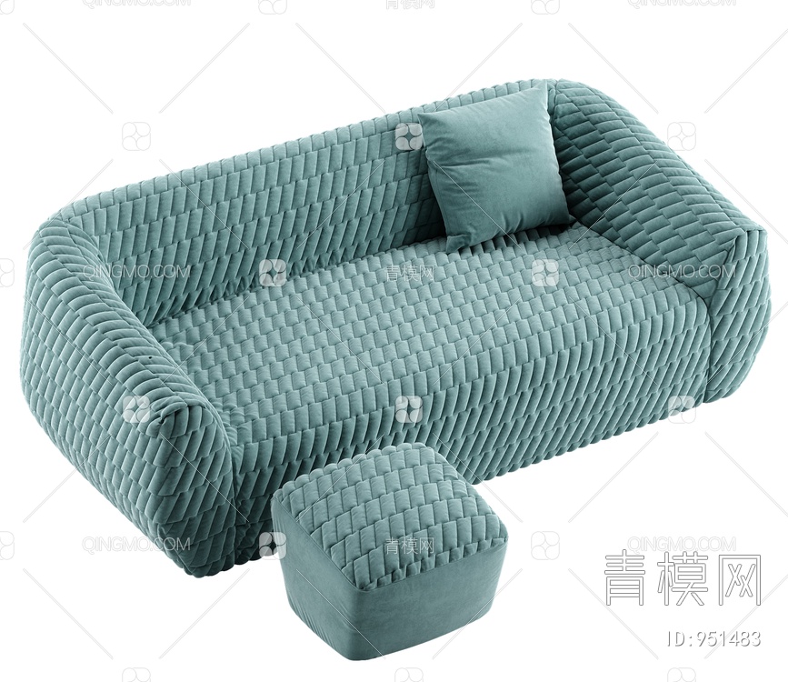 意大利褶皱沙发3D模型下载【ID:951483】