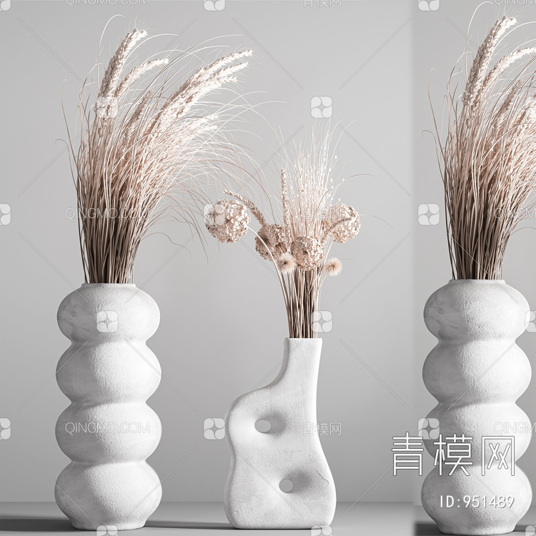 干枝 花瓶3D模型下载【ID:951489】