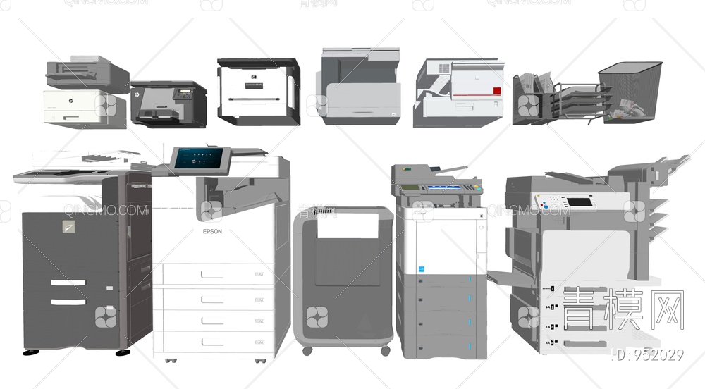 打印机SU模型下载【ID:952029】