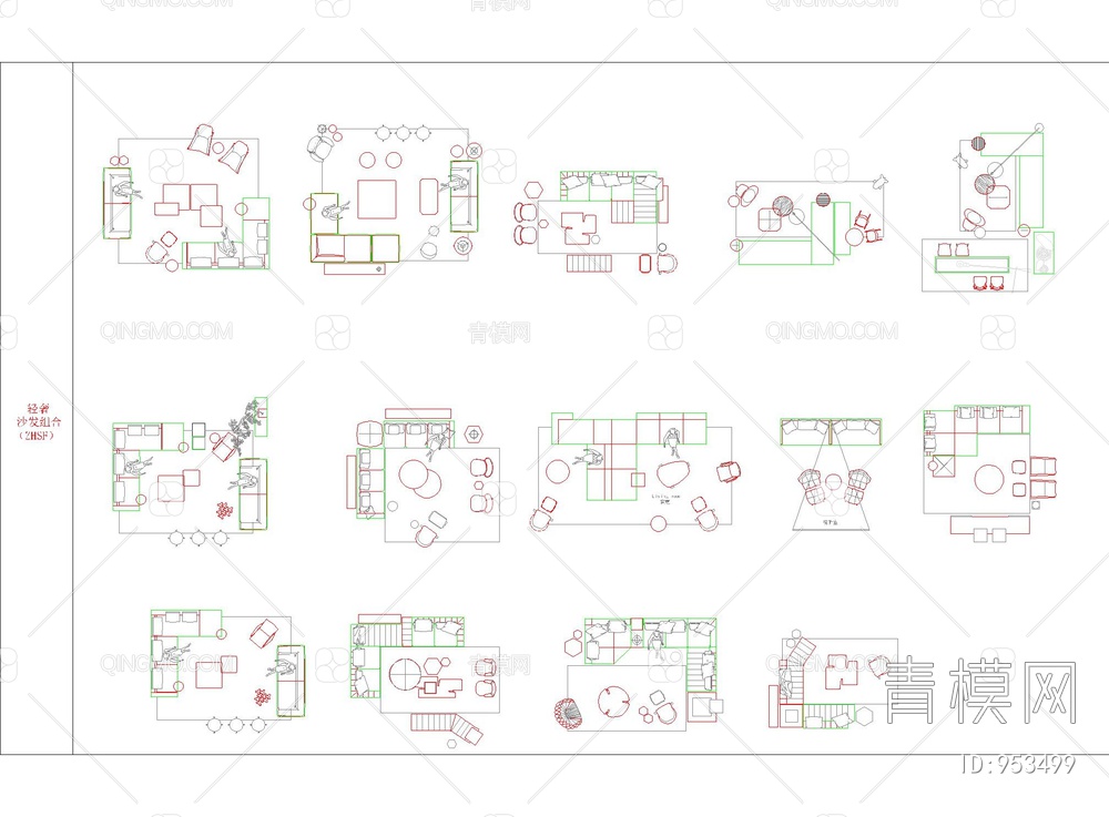 2022网红高端家具cad图库【ID:953499】