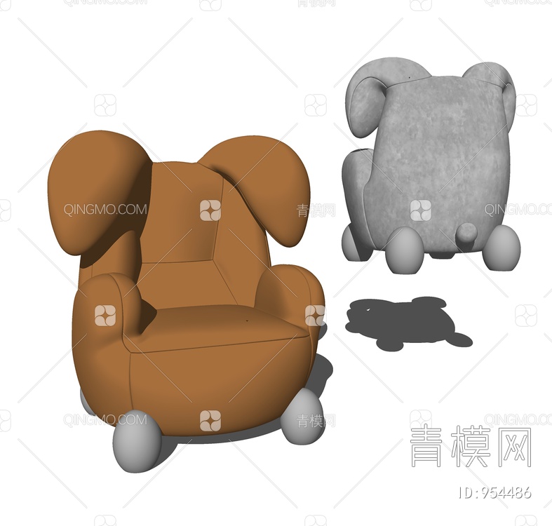 儿童沙发SU模型下载【ID:954486】