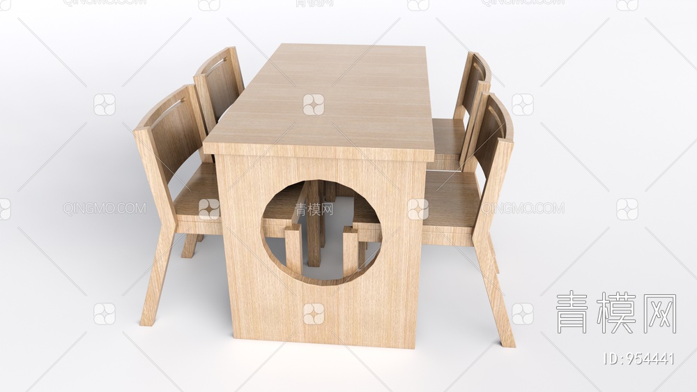 餐桌椅SU模型下载【ID:954441】