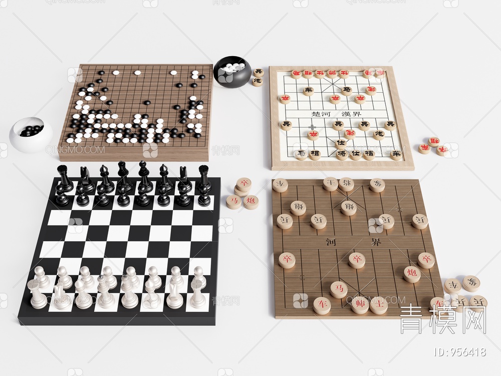 中国象棋SU模型下载【ID:956418】