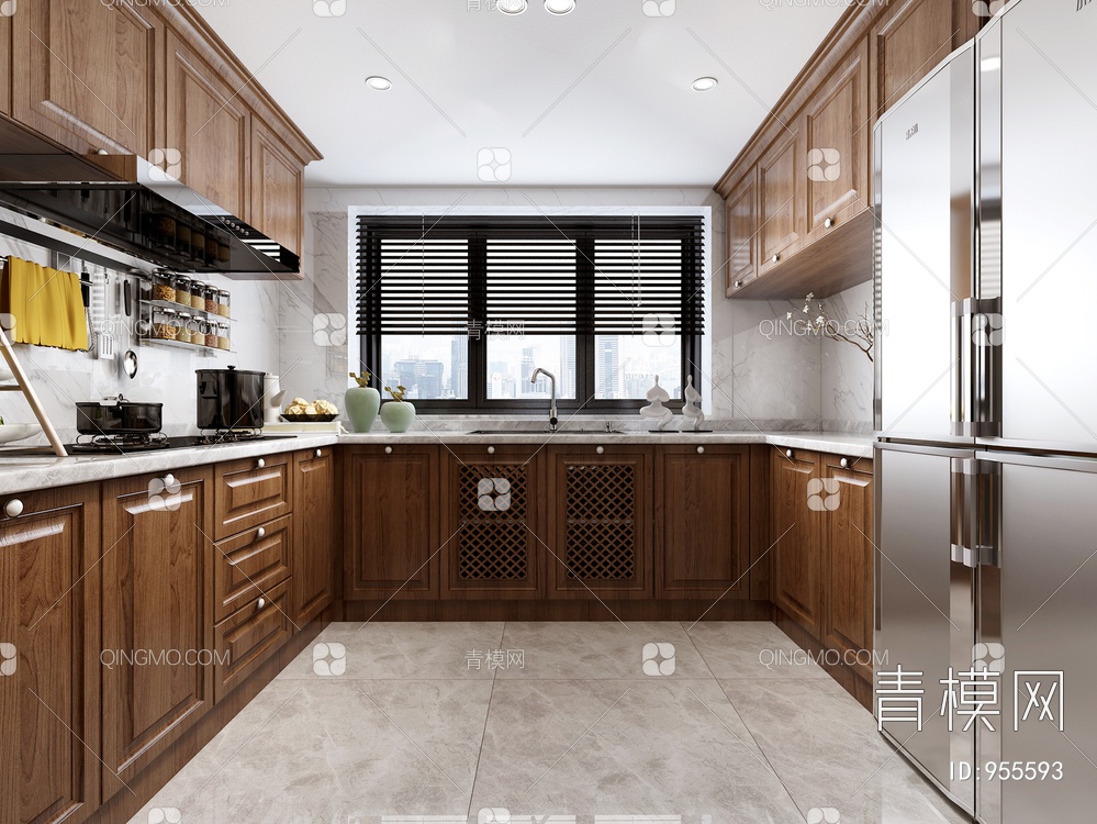 厨房橱柜3D模型下载【ID:955593】