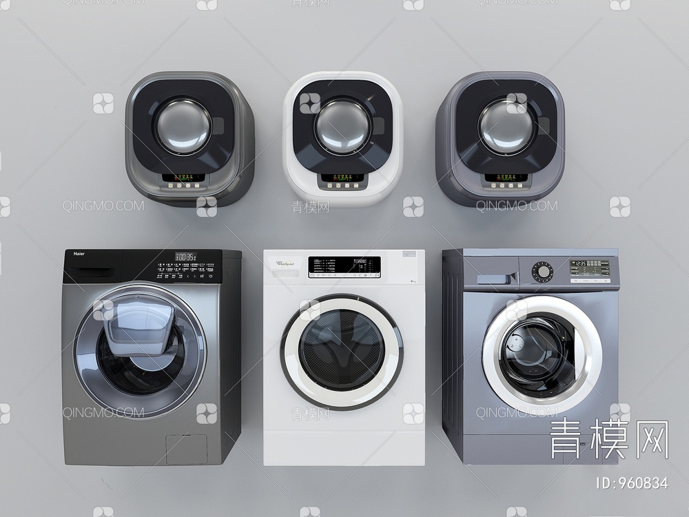 洗衣机3D模型下载【ID:960834】