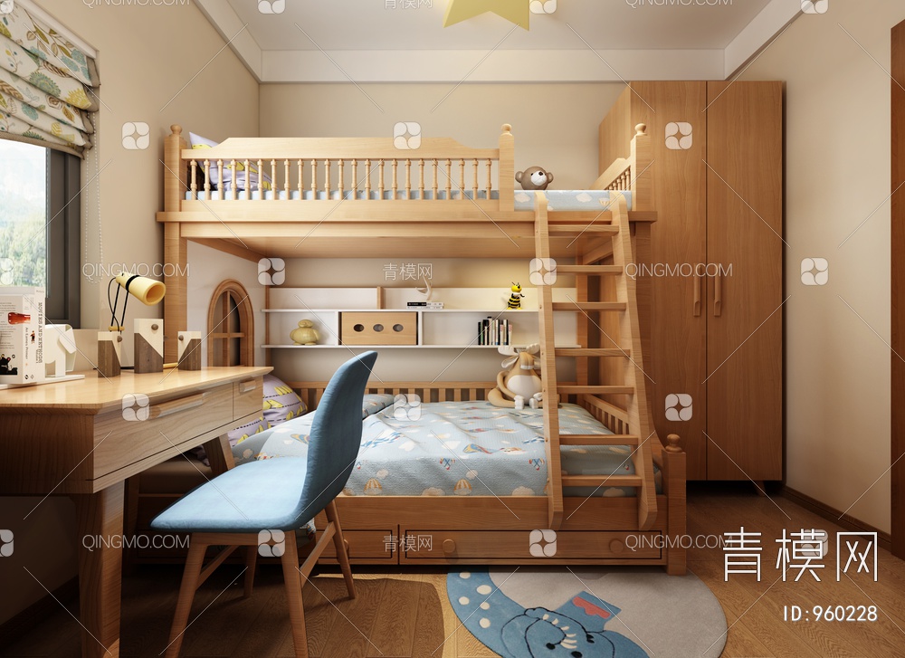 儿童房3D模型下载【ID:960228】