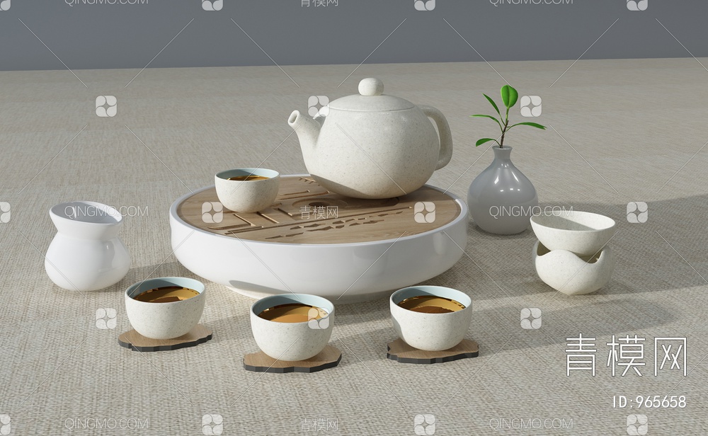 茶壶茶具3D模型下载【ID:965658】