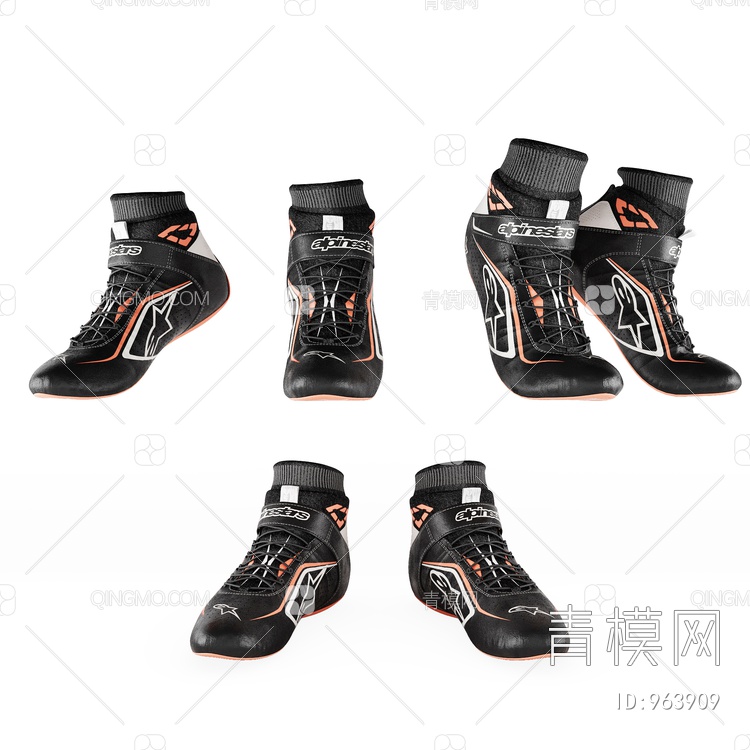 运动鞋，跑步鞋男鞋，鞋3D模型下载【ID:963909】