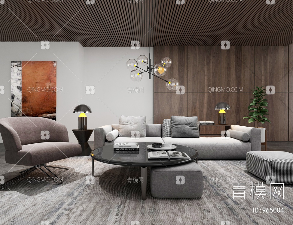 沙发沙发组合3D模型下载【ID:965004】