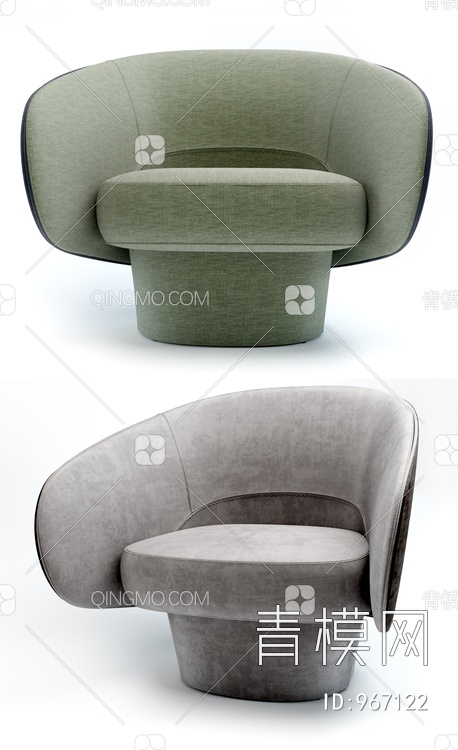 休闲单椅3D模型下载【ID:967122】