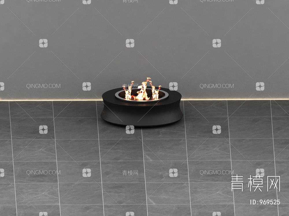 户外室内壁炉3D模型下载【ID:969525】
