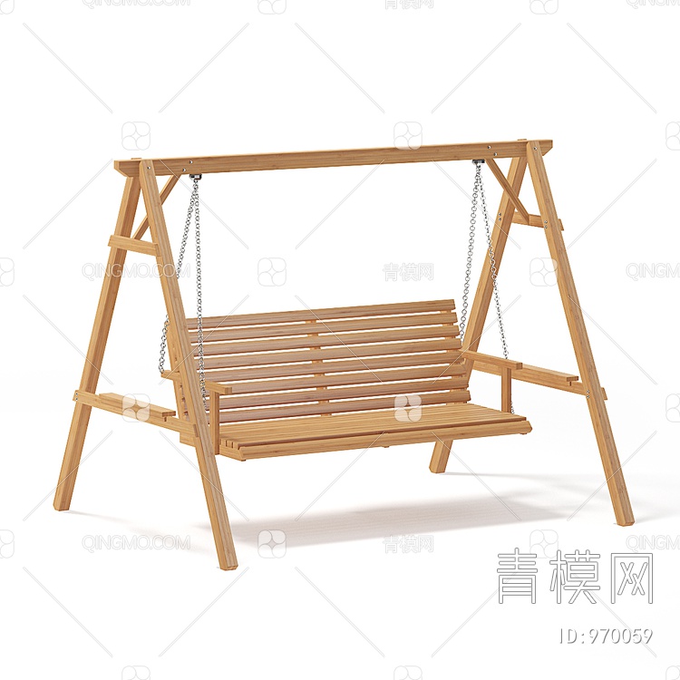 摇椅 户外椅子 公园3D模型下载【ID:970059】