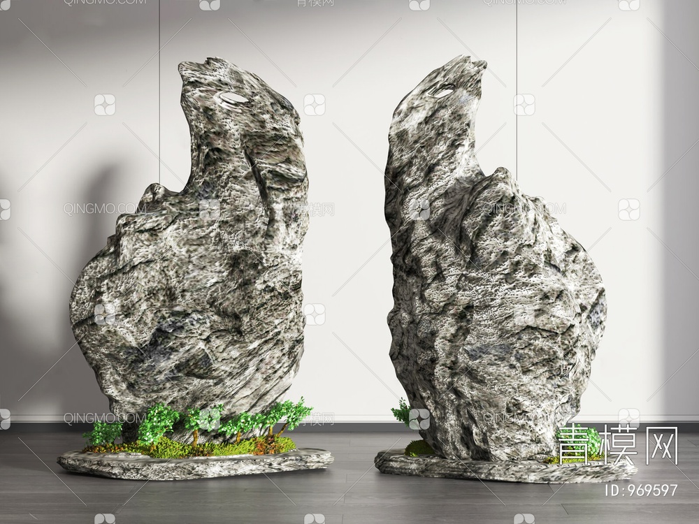景观石3D模型下载【ID:969597】