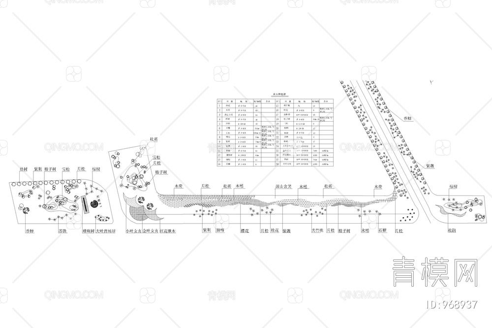 滨海公路景观设计平面【ID:968937】