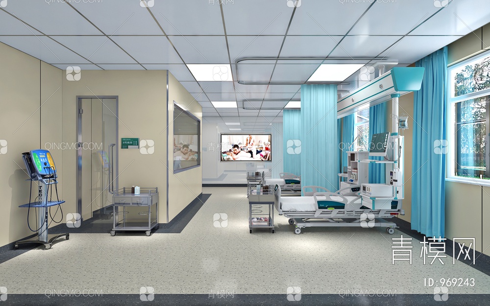 医院病房3D模型下载【ID:969243】