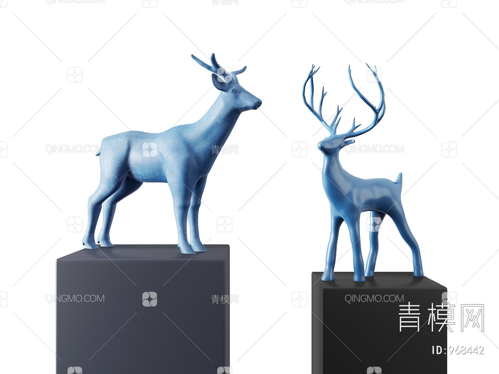 动物雕塑装饰摆件3D模型下载【ID:968442】