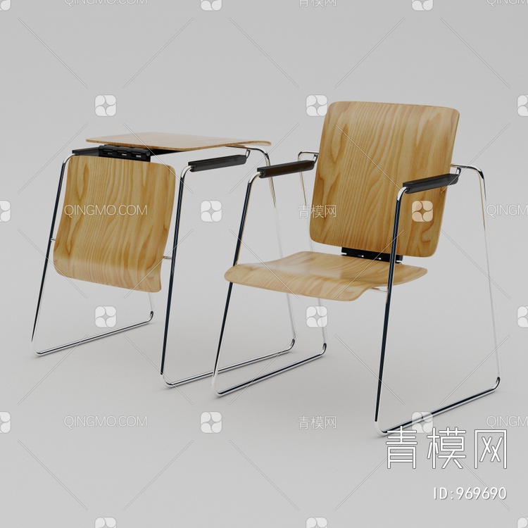 折叠椅 椅子 扶手椅3D模型下载【ID:969690】