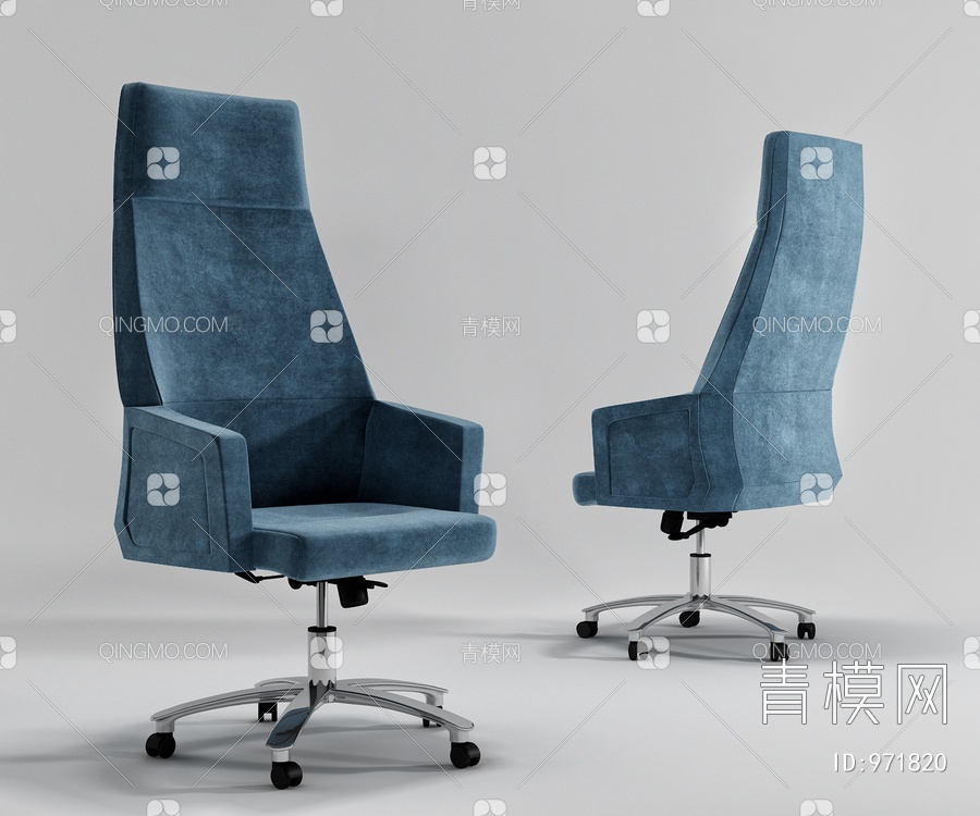 办公椅 电脑椅3D模型下载【ID:971820】