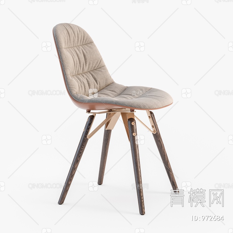 餐椅单人椅子3D模型下载【ID:972684】