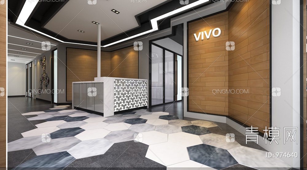 VIVO公共办公区3D模型下载【ID:974640】