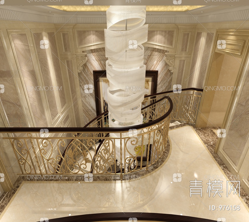 玄关楼梯间3D模型下载【ID:976158】