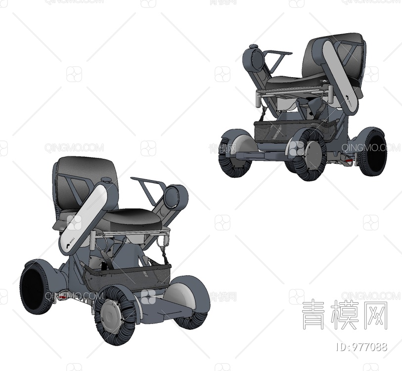 电动轮椅SU模型下载【ID:977088】