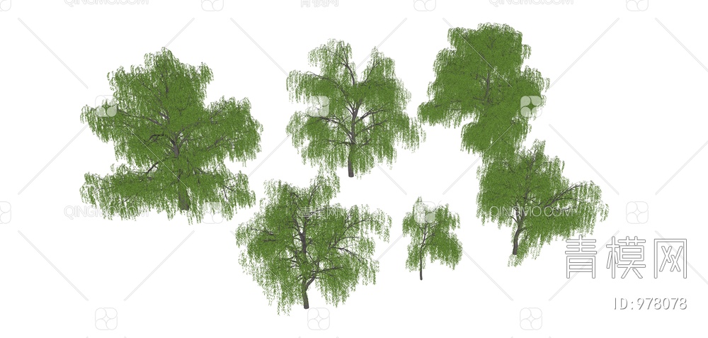 景观树SU模型下载【ID:978078】
