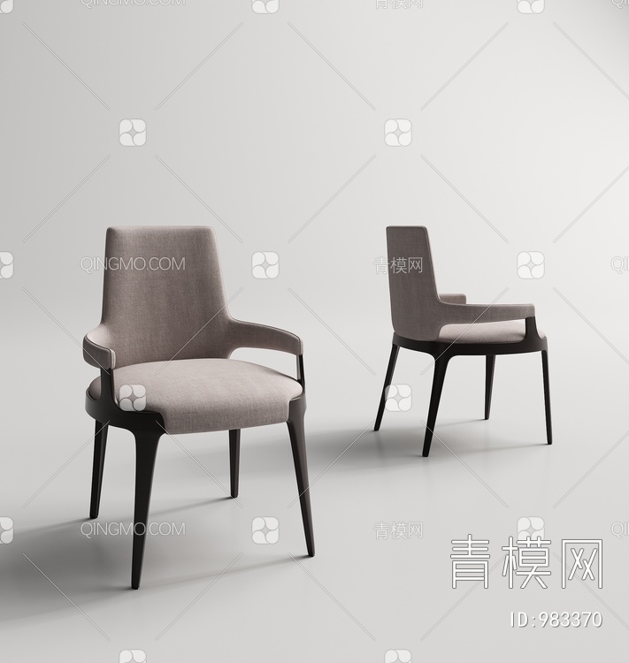 单人椅3D模型下载【ID:983370】