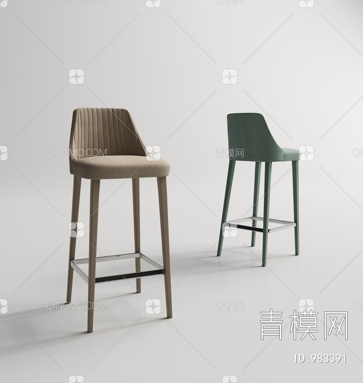 家具吧椅3D模型下载【ID:983391】