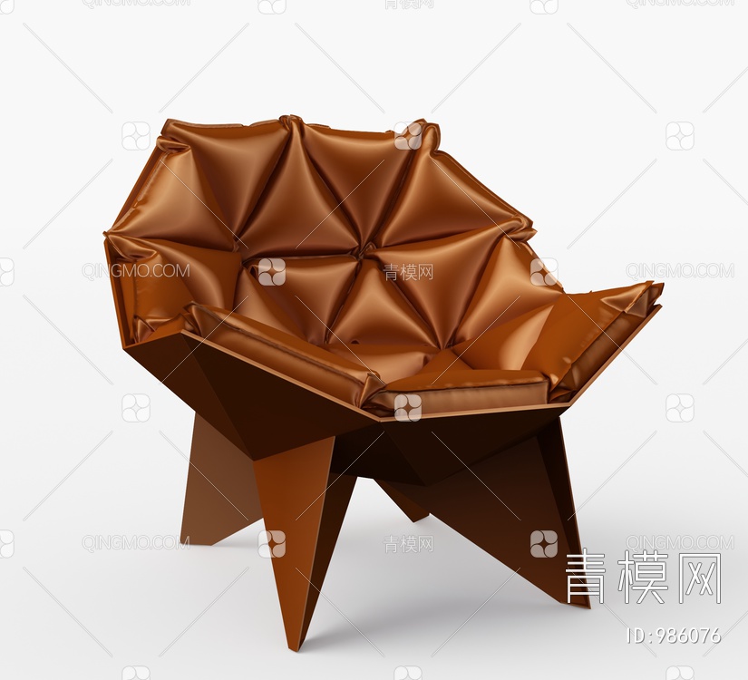 休闲单人椅3D模型下载【ID:986076】