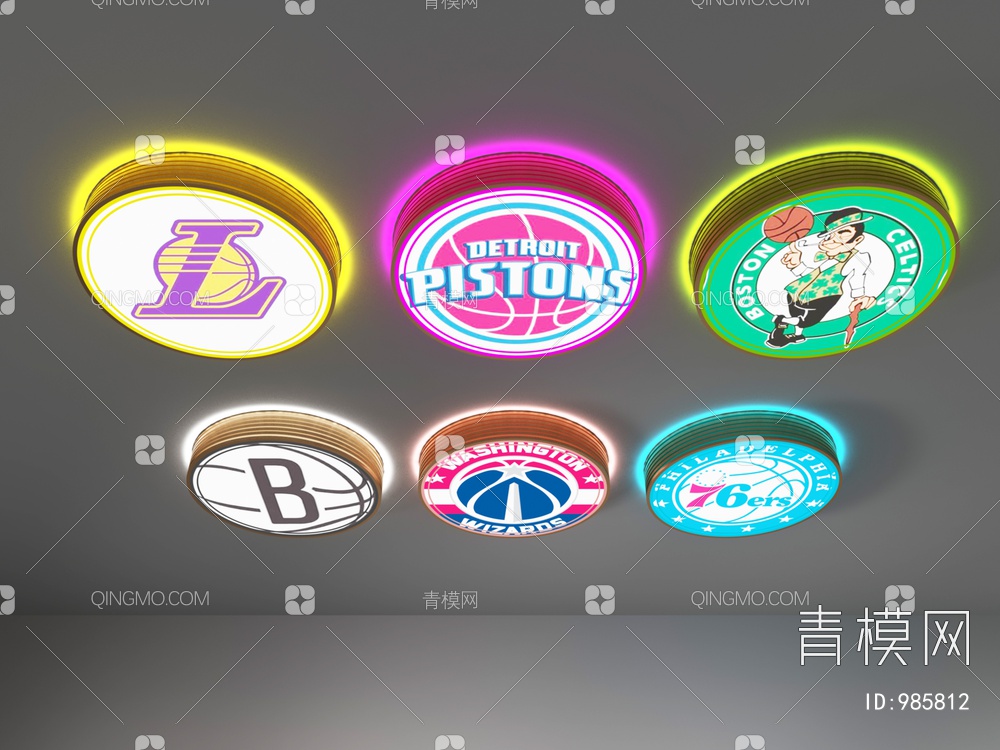 篮球主题装饰灯3D模型下载【ID:985812】
