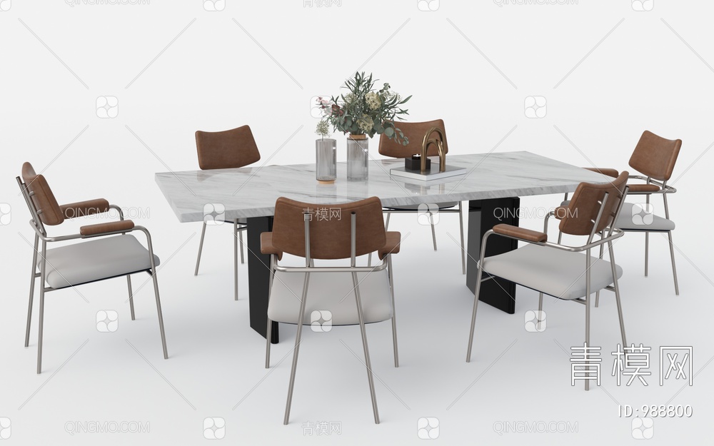 餐桌椅3D模型下载【ID:988800】