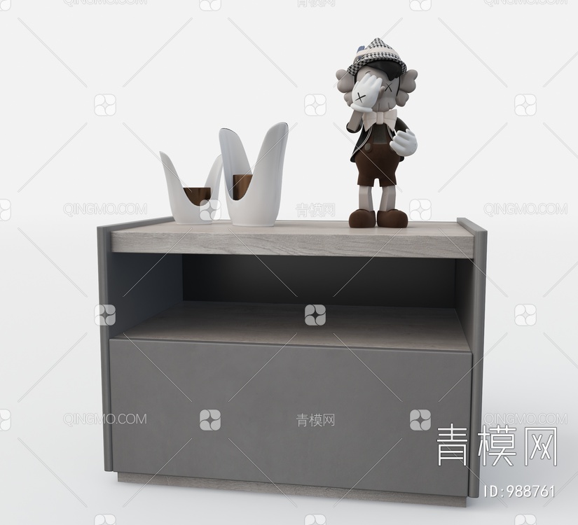 床头柜3D模型下载【ID:988761】