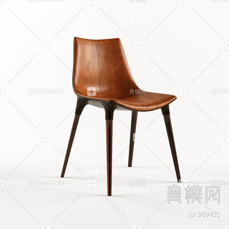 单椅 椅子 休闲椅 皮椅3D模型下载【ID:989433】