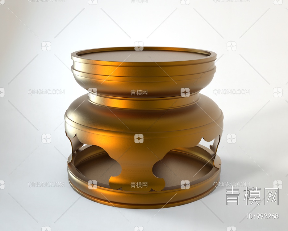 香炉雕塑器皿3D模型下载【ID:992268】
