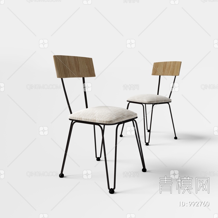 吧椅 单椅3D模型下载【ID:992760】