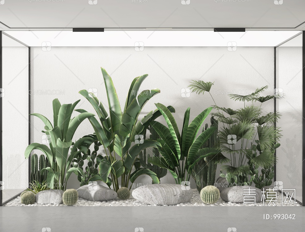 植物堆3D模型下载【ID:993042】