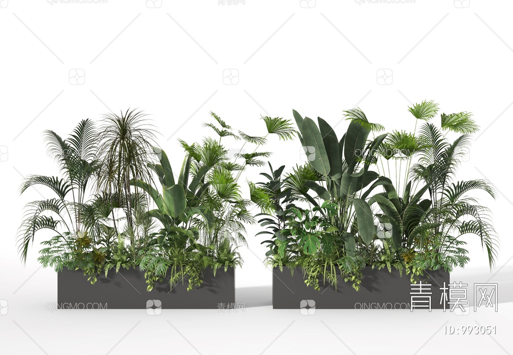 植物堆3D模型下载【ID:993051】