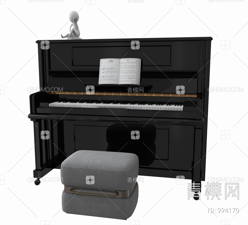 钢琴3D模型下载【ID:994170】