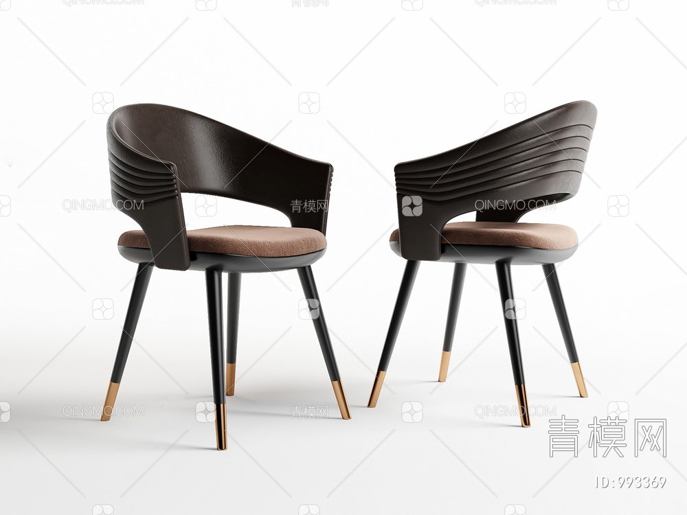 餐椅 单椅3D模型下载【ID:993369】