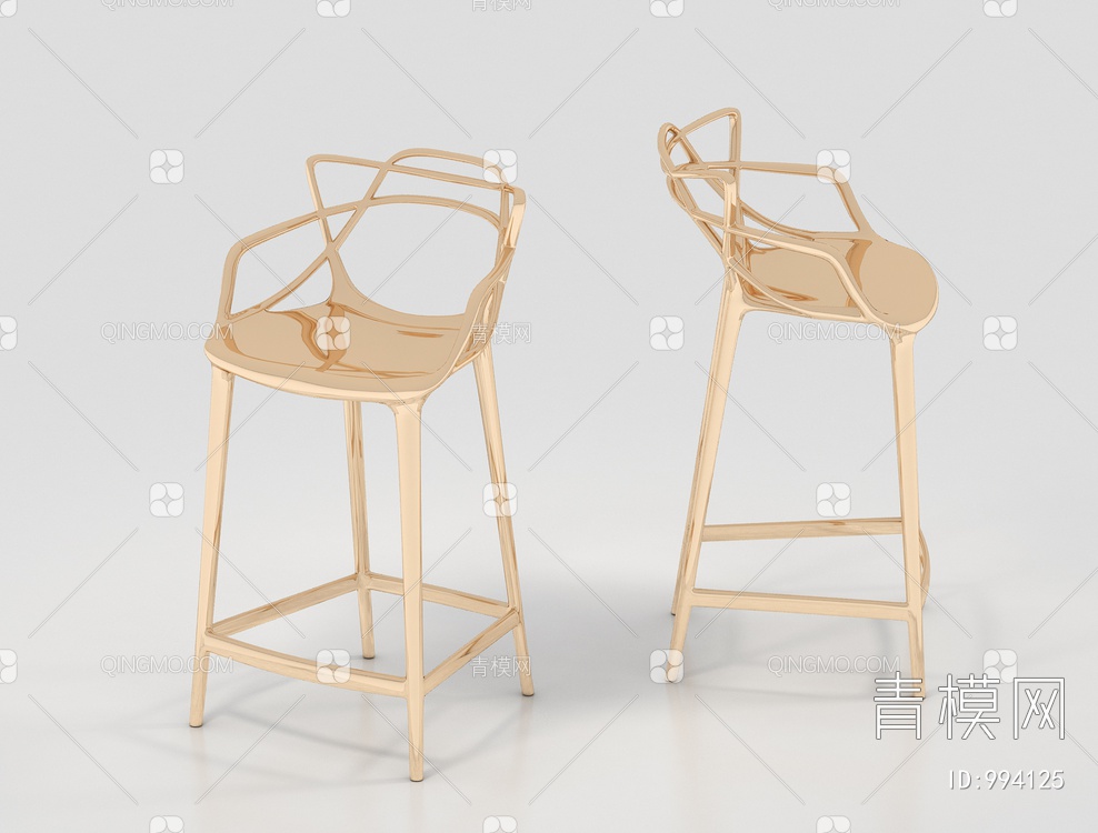 吧椅 大师椅 高脚椅3D模型下载【ID:994125】