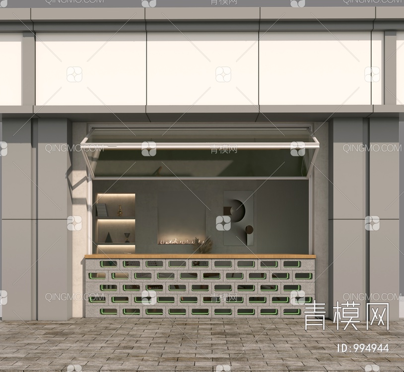奶茶店3D模型下载【ID:994944】