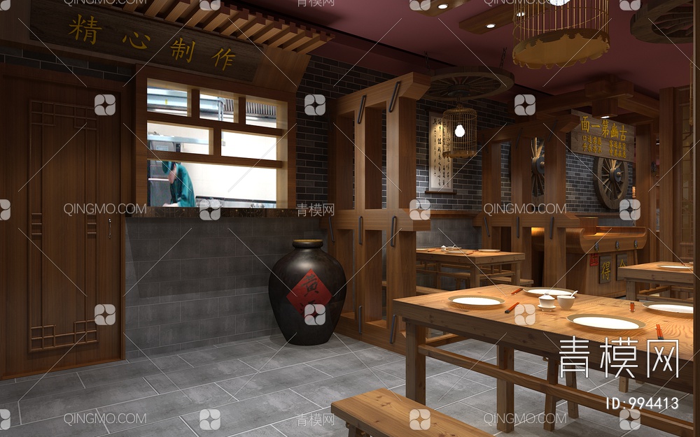 餐厅3D模型下载【ID:994413】