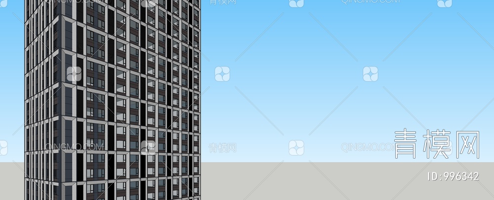 高层公寓SU模型下载【ID:996342】